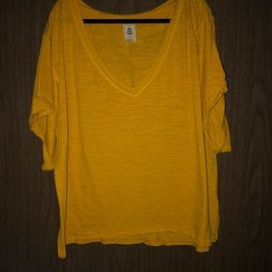Free people yellow shirt
